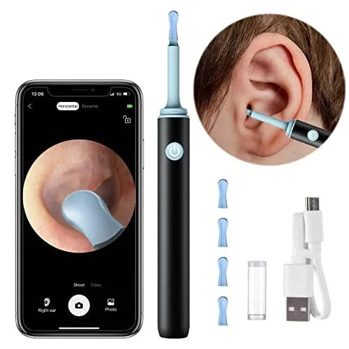 Smart Wireless Visual Ear Wax Removal Tool Kit With Camera & Mobile Display Rechargeable Ear Camera